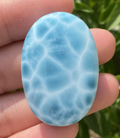 Larimar,AAAA+ Natural Authentic Dominican Larimar Pendant,Larimar Stone,Healing Stone Jewelry,Larimar Jewelry ET103