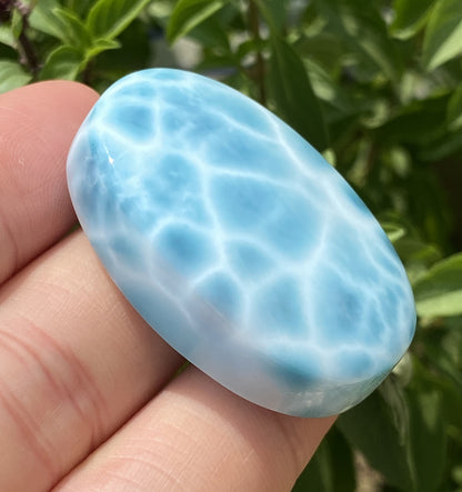 Larimar,AAAA+ Natural Authentic Dominican Larimar Pendant,Larimar Stone,Healing Stone Jewelry,Larimar Jewelry ET103