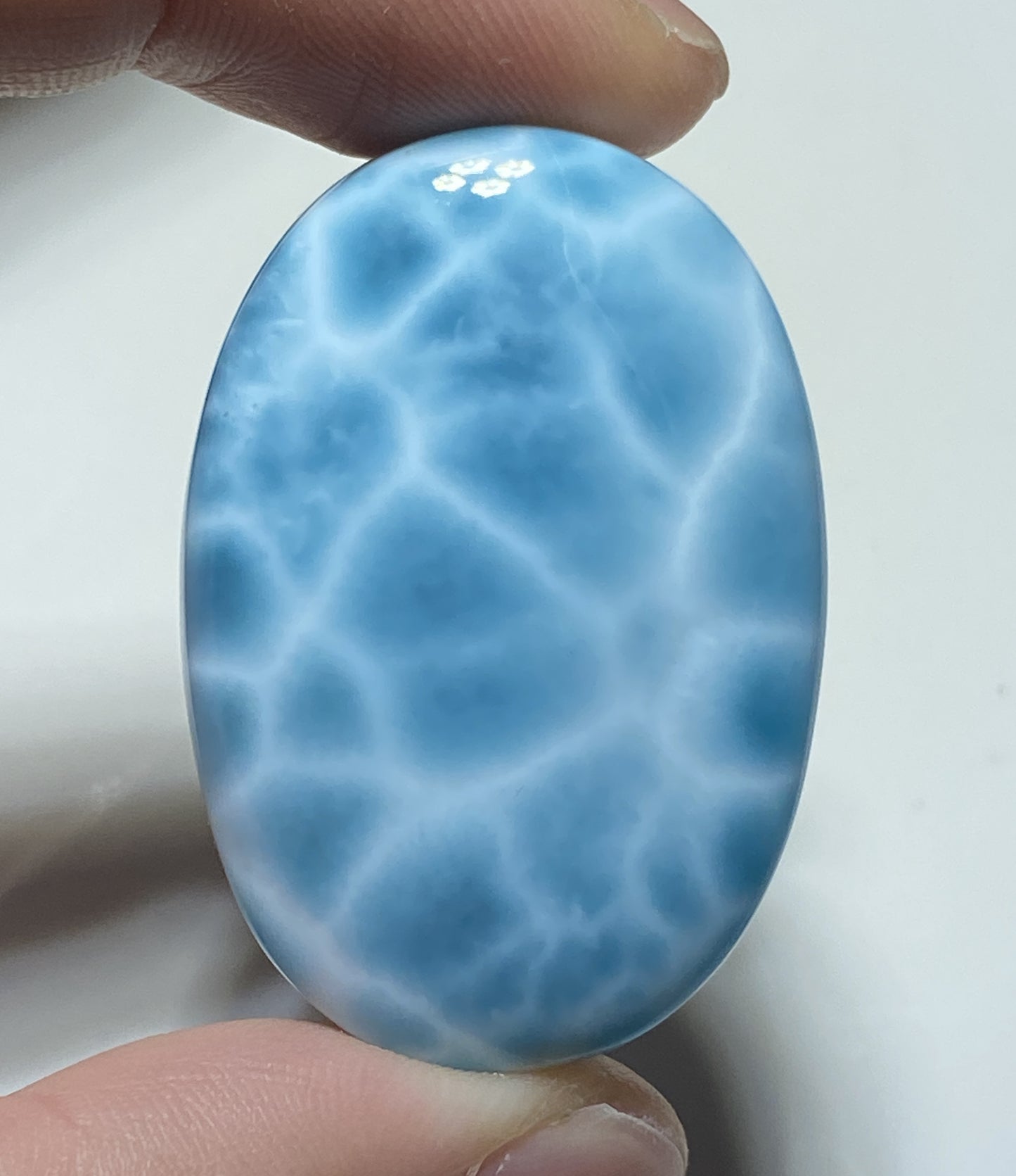 Larimar,AAAA+ Natural Authentic Dominican Larimar Pendant,Larimar Stone,Healing Stone Jewelry,Larimar Jewelry ET103