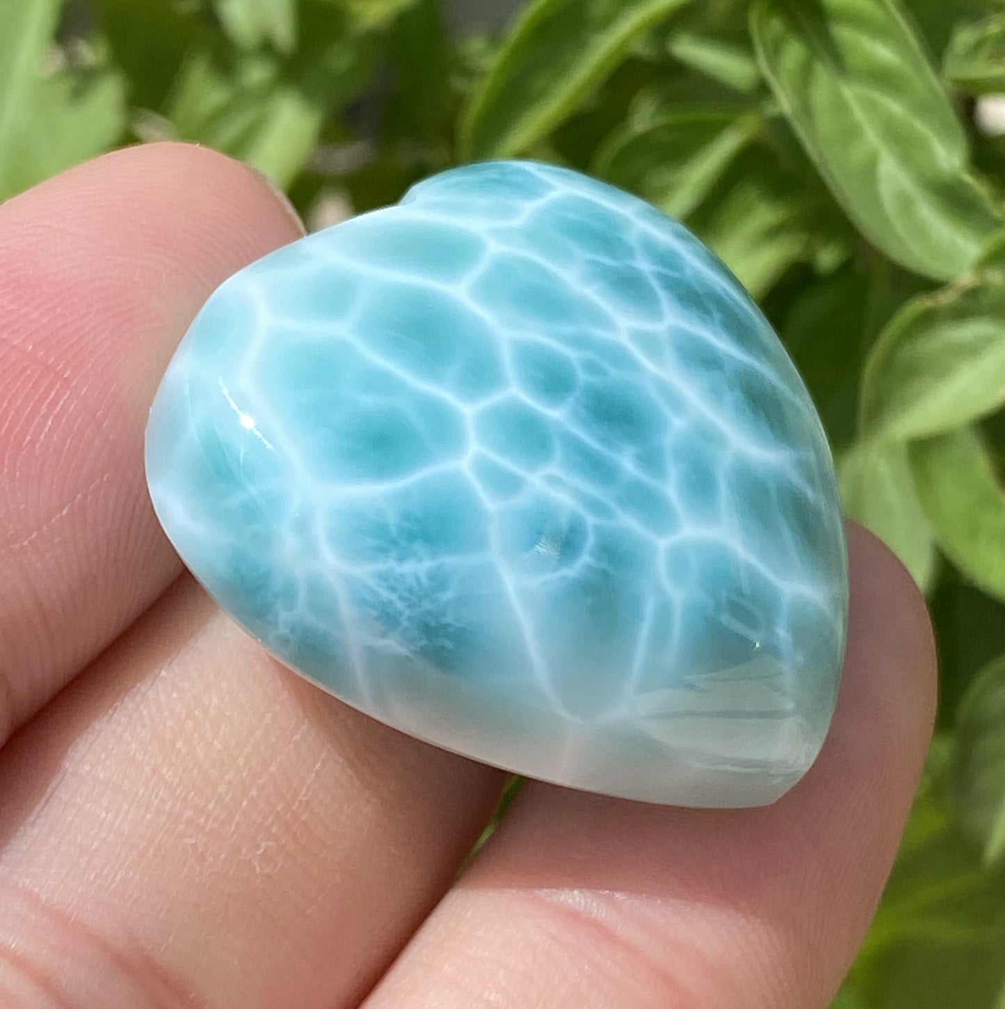 Larimar,AAAA+ Natural Authentic Dominican Larimar Pendant,Green Larimar,Larimar Stone,Healing Stone Jewelry,Larimar Jewelry ET116