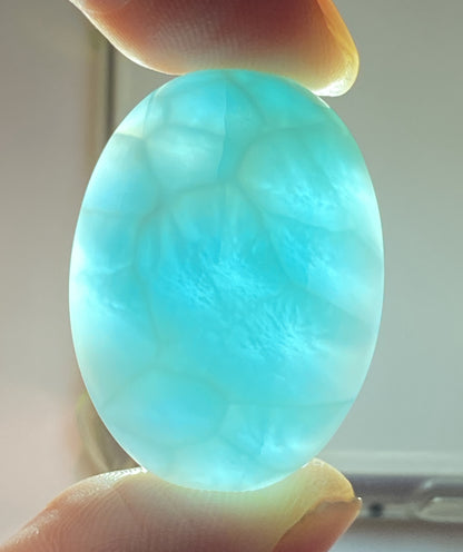 Larimar,AAAA Natural Authentic Dominican Larimar Pendant,Larimar Stone,Healing Stone Jewelry,Larimar Jewelry ET125