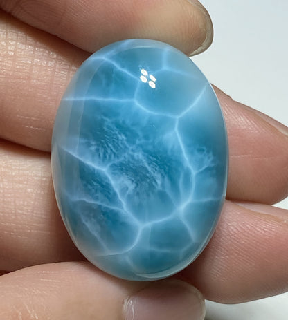 Larimar,AAAA+ Natural Authentic Dominican Larimar Pendant,Green Larimar,Larimar Stone,Healing Stone Jewelry,Larimar Jewelry ET125