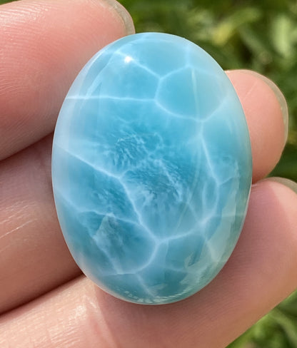 Larimar,AAAA Natural Authentic Dominican Larimar Pendant,Larimar Stone,Healing Stone Jewelry,Larimar Jewelry ET125