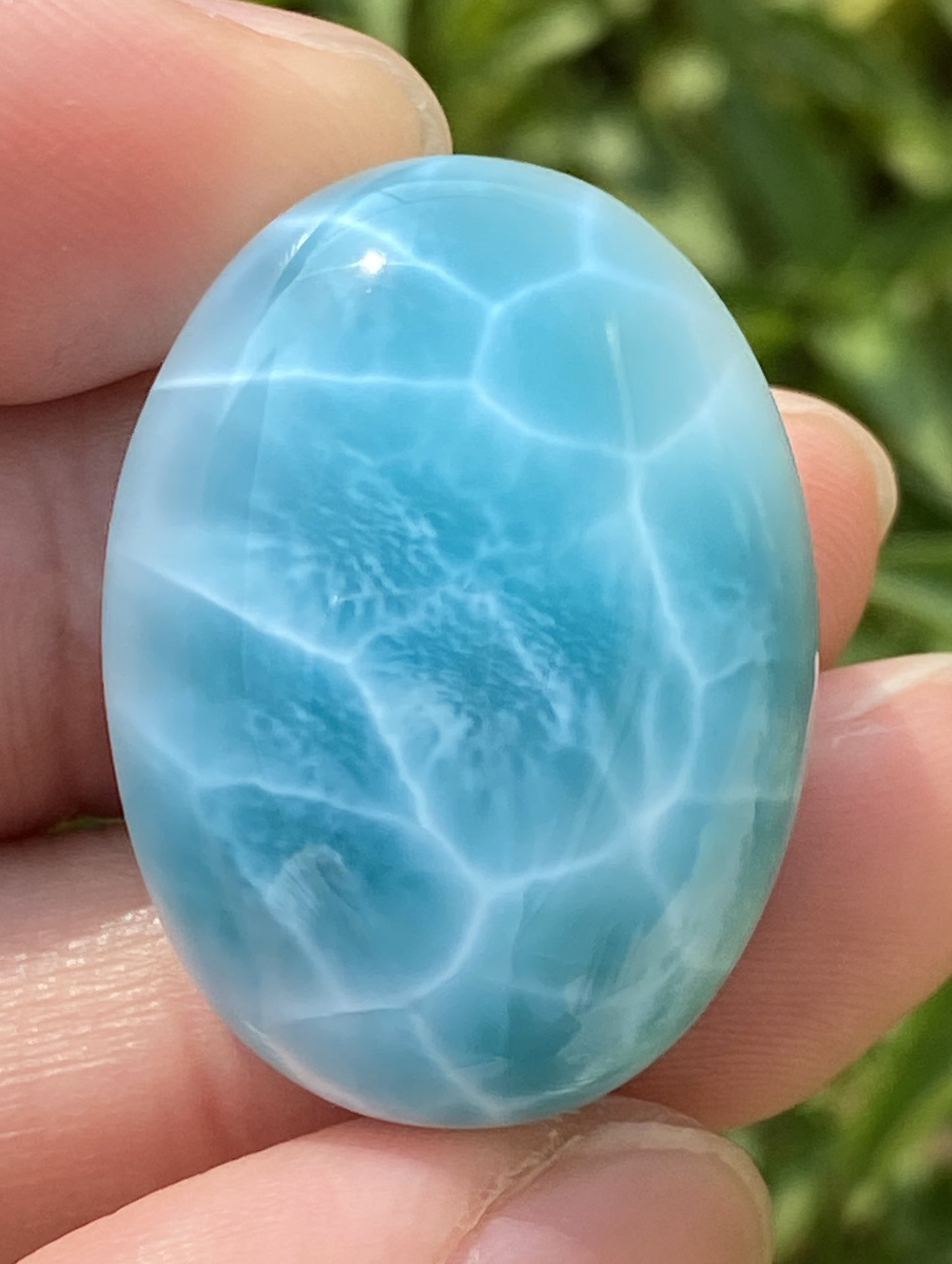 Larimar,AAAA Natural Authentic Dominican Larimar Pendant,Larimar Stone,Healing Stone Jewelry,Larimar Jewelry ET125