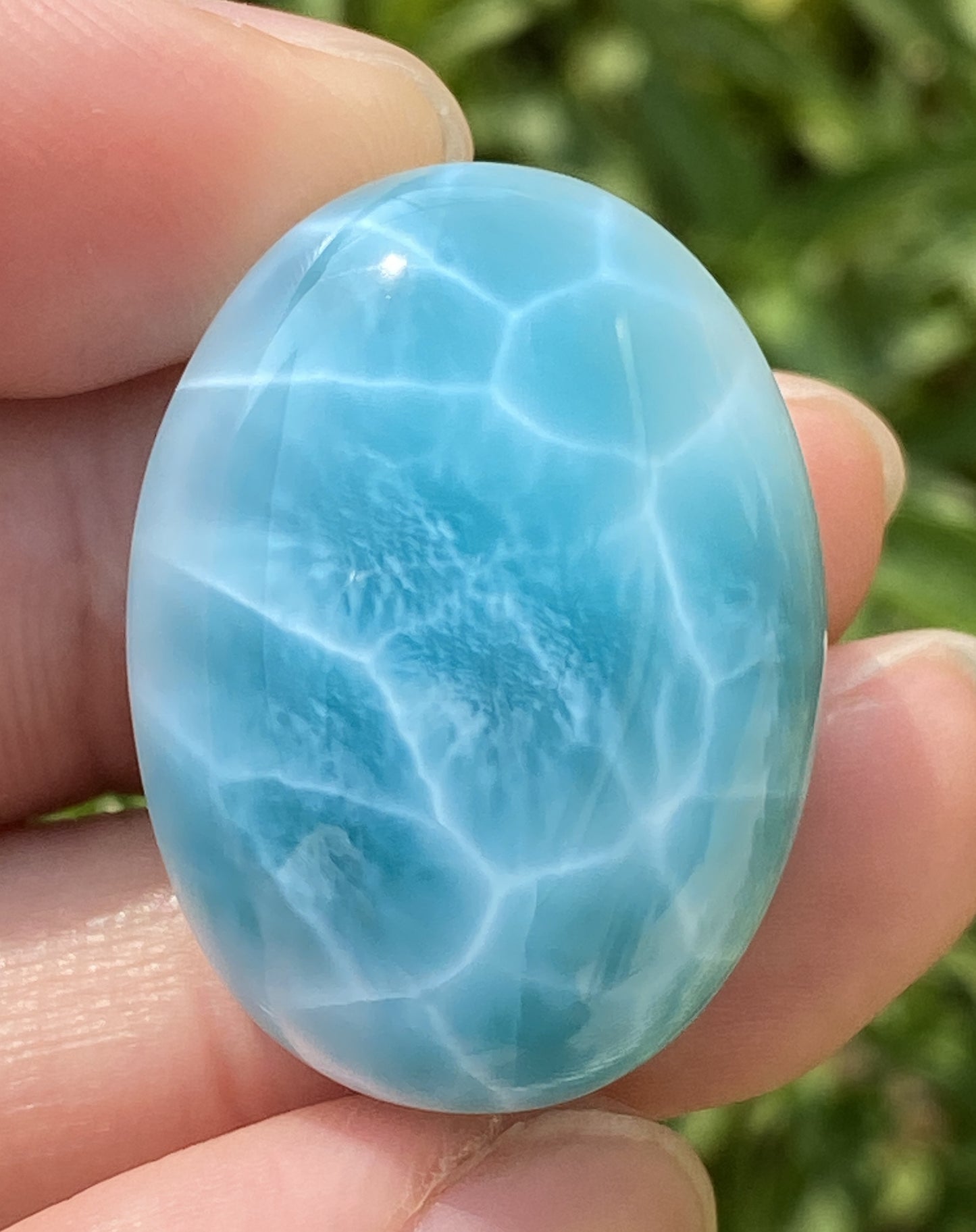 Larimar,AAAA Natural Authentic Dominican Larimar Pendant,Larimar Stone,Healing Stone Jewelry,Larimar Jewelry ET125