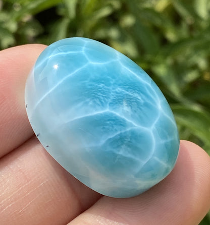 Larimar,AAAA Natural Authentic Dominican Larimar Pendant,Larimar Stone,Healing Stone Jewelry,Larimar Jewelry ET125