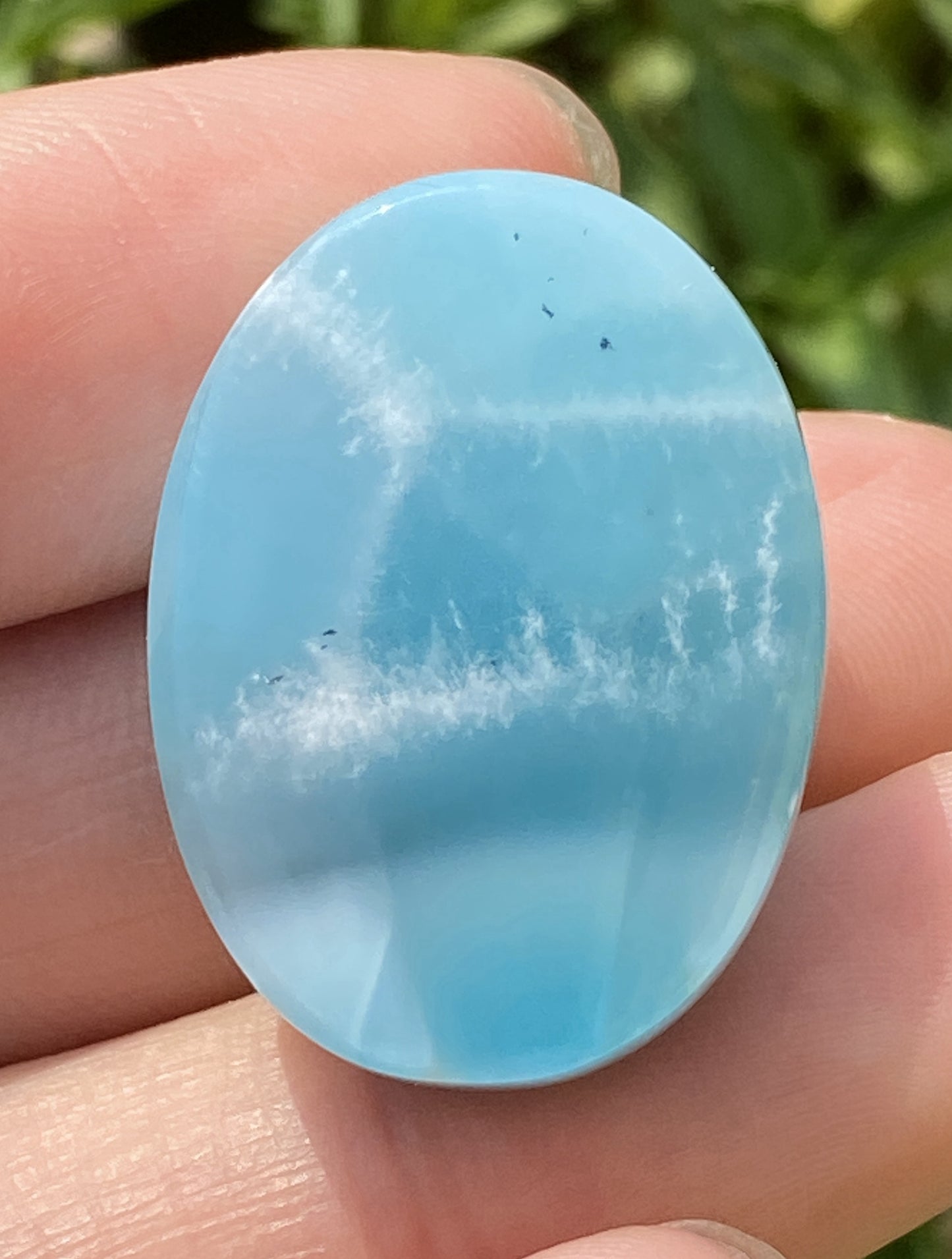 Larimar,AAAA Natural Authentic Dominican Larimar Pendant,Larimar Stone,Healing Stone Jewelry,Larimar Jewelry ET125