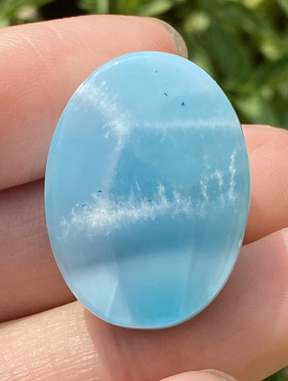 Larimar,AAAA+ Natural Authentic Dominican Larimar Pendant,Green Larimar,Larimar Stone,Healing Stone Jewelry,Larimar Jewelry ET125