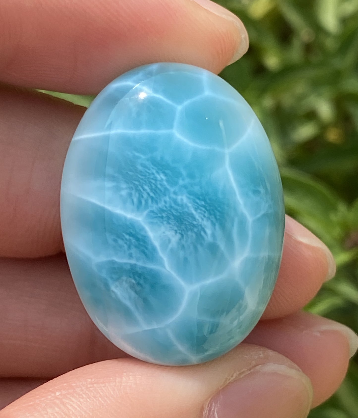 Larimar,AAAA Natural Authentic Dominican Larimar Pendant,Larimar Stone,Healing Stone Jewelry,Larimar Jewelry ET125