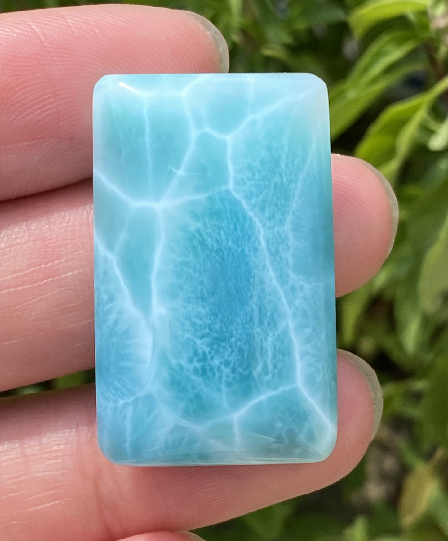 Larimar,AAAA+ Natural Authentic Dominican Larimar Pendant,Green Larimar,Larimar Stone,Healing Stone Jewelry,Larimar Jewelry ET126