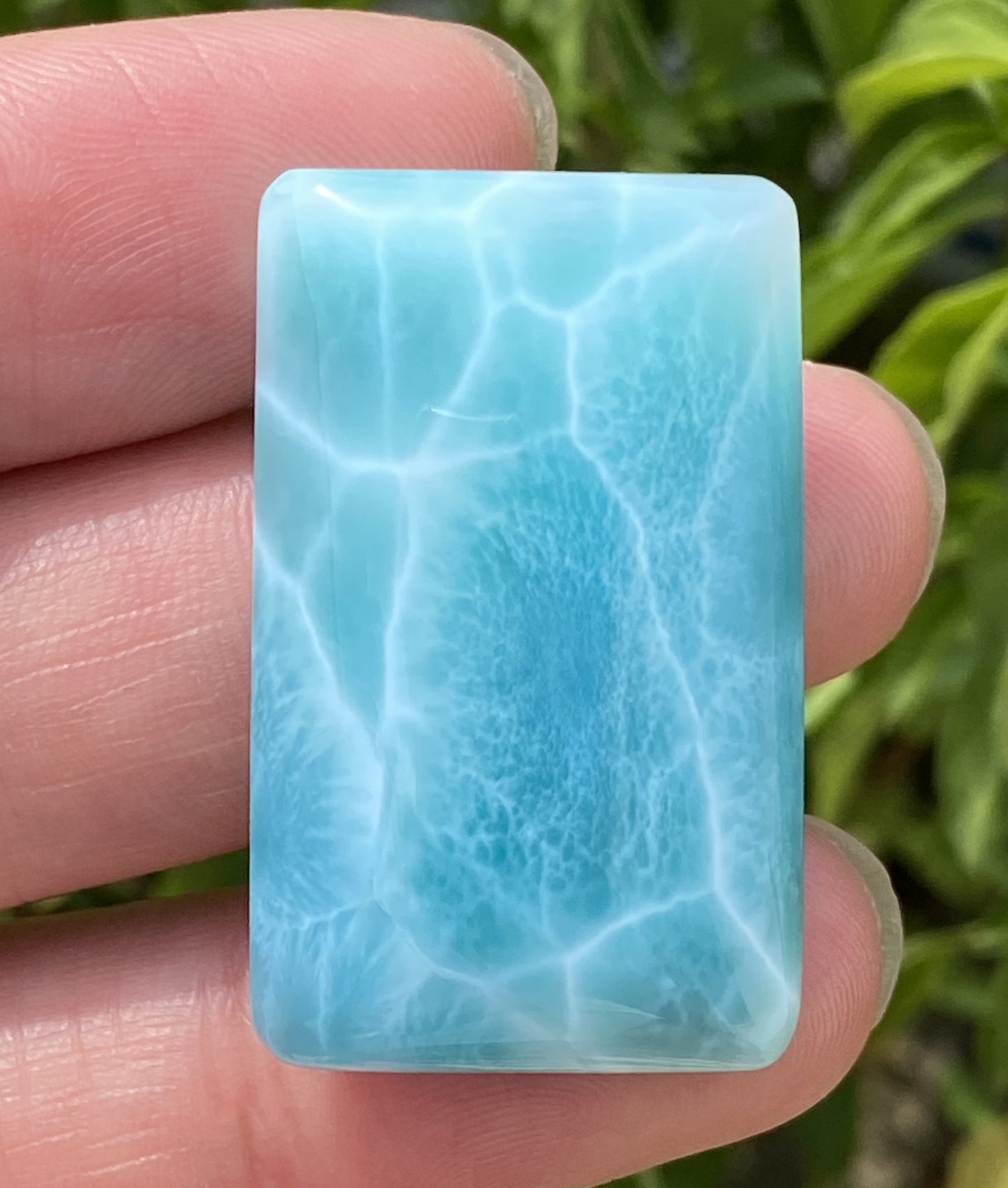 Larimar,AAAA+ Natural Authentic Dominican Larimar Pendant,Green Larimar,Larimar Stone,Healing Stone Jewelry,Larimar Jewelry ET126