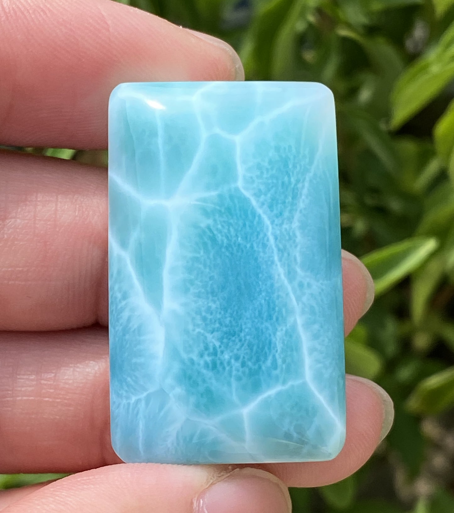 Larimar,AAAA+ Natural Authentic Dominican Larimar Pendant,Green Larimar,Larimar Stone,Healing Stone Jewelry,Larimar Jewelry ET126