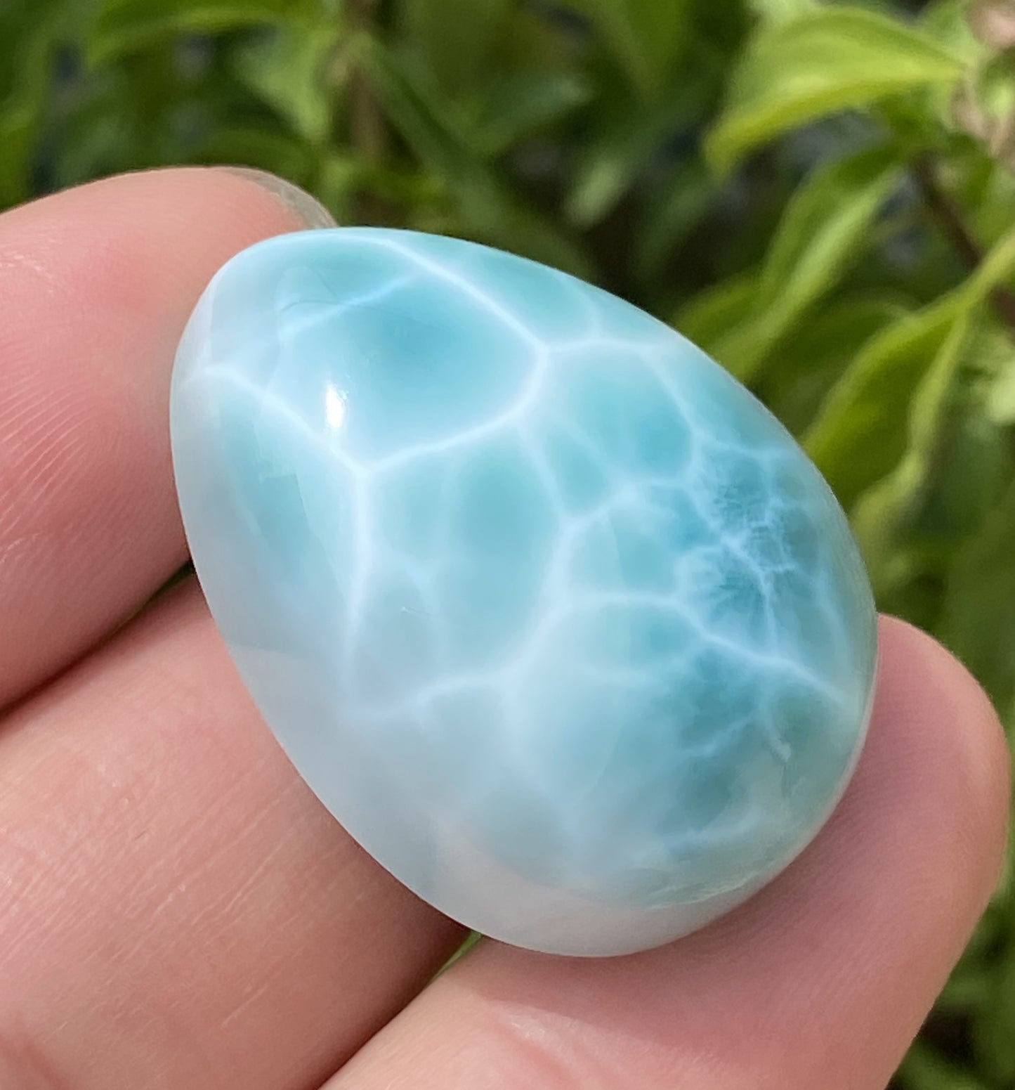 Larimar,AAAA+ Natural Authentic Dominican Larimar Pendant,Green Larimar,Larimar Stone,Healing Stone Jewelry,Larimar Jewelry ET127