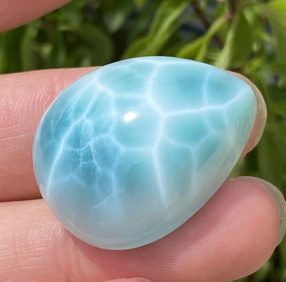 Larimar,AAAA+ Natural Authentic Dominican Larimar Pendant,Green Larimar,Larimar Stone,Healing Stone Jewelry,Larimar Jewelry ET127