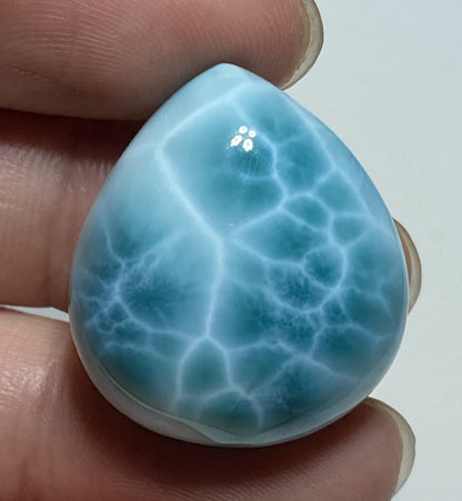 Larimar,AAAA+ Natural Authentic Dominican Larimar Pendant,Green Larimar,Larimar Stone,Healing Stone Jewelry,Larimar Jewelry ET128