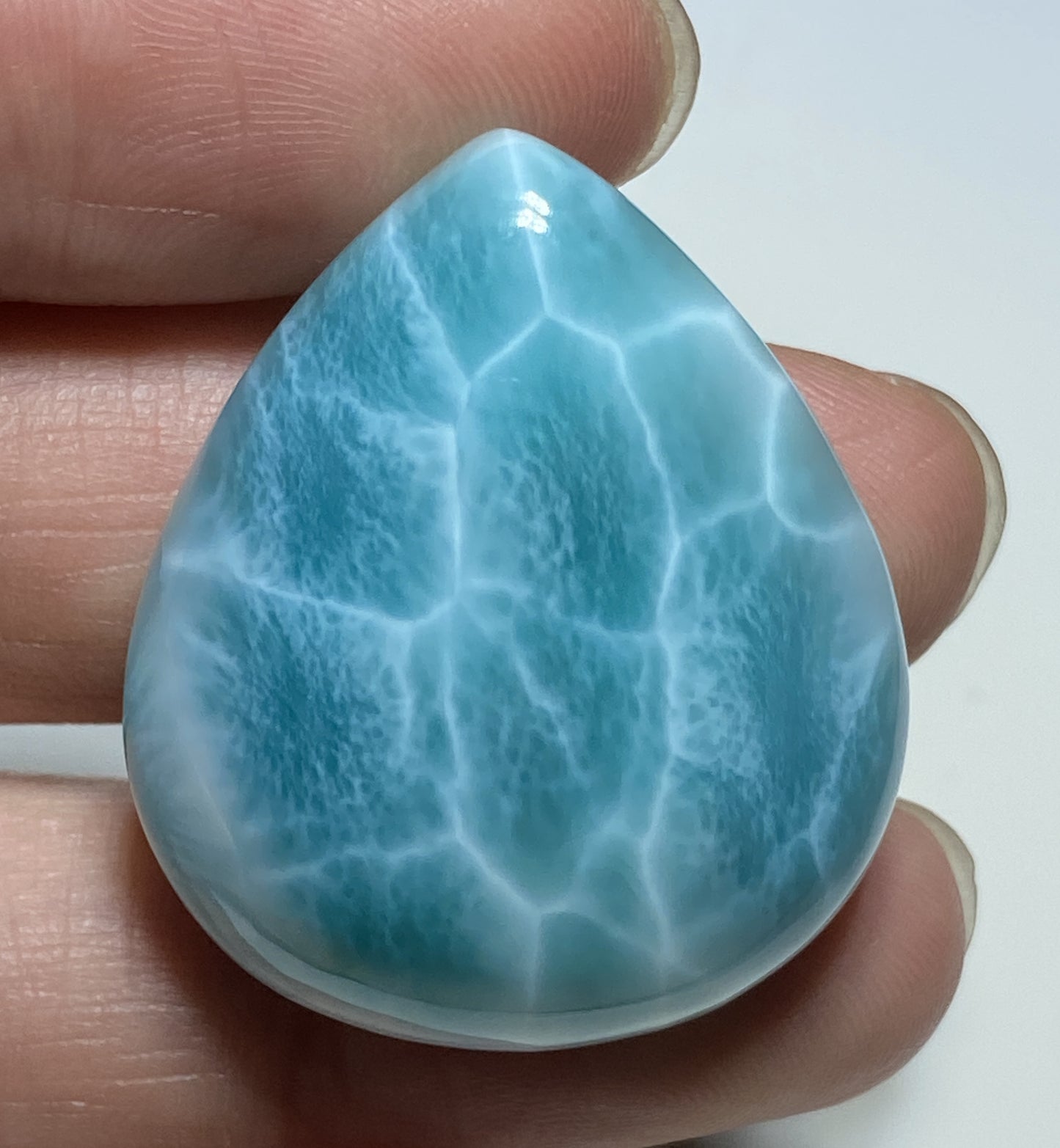 Larimar,AAAA+ Natural Authentic Dominican Larimar Pendant,Green Larimar,Larimar Stone,Healing Stone Jewelry,Larimar Jewelry ET132