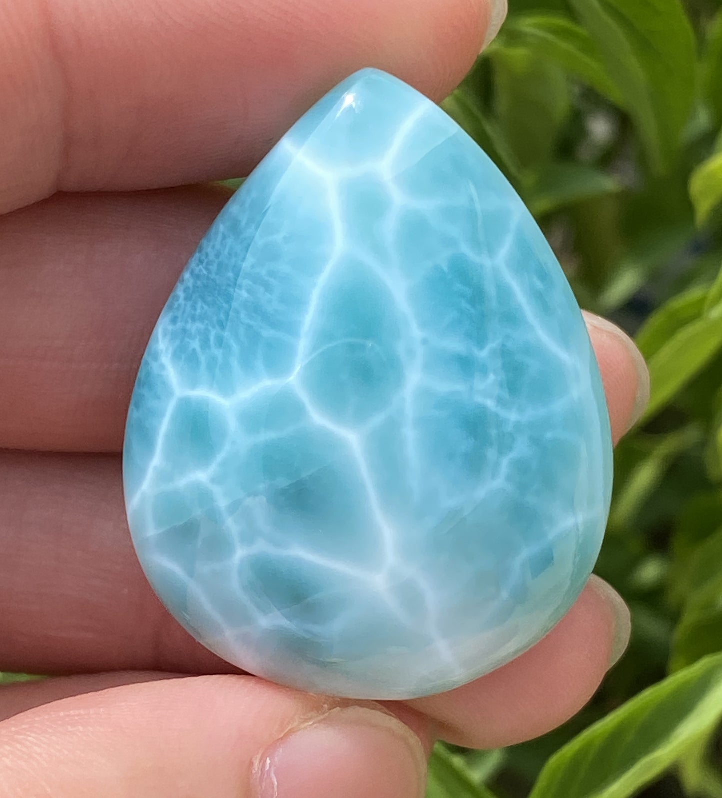 Larimar,AAAA+ Natural Authentic Dominican Larimar Pendant,Green Larimar,Larimar Stone,Healing Stone Jewelry,Larimar Jewelry ET132