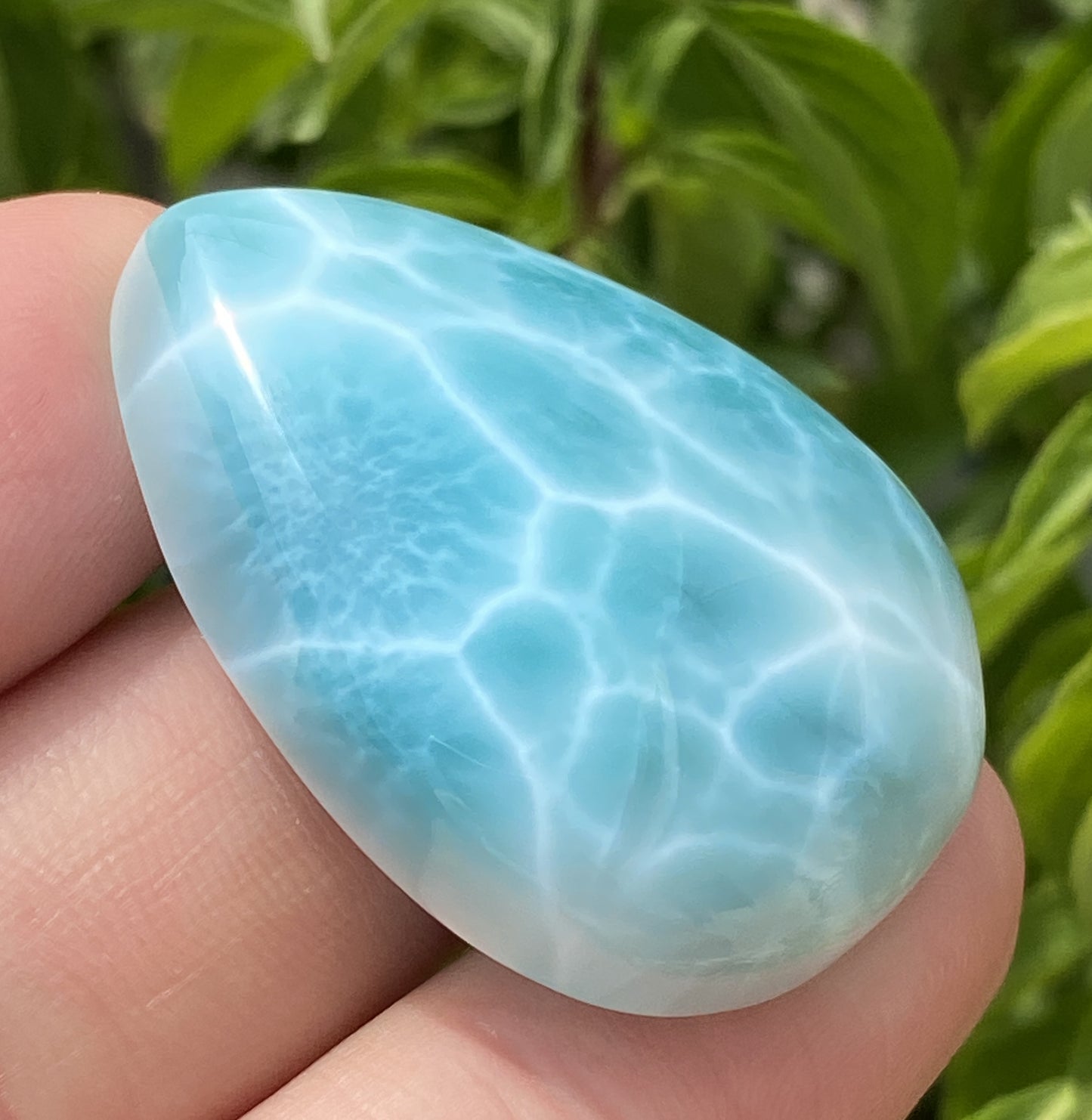 Larimar,AAAA+ Natural Authentic Dominican Larimar Pendant,Green Larimar,Larimar Stone,Healing Stone Jewelry,Larimar Jewelry ET132