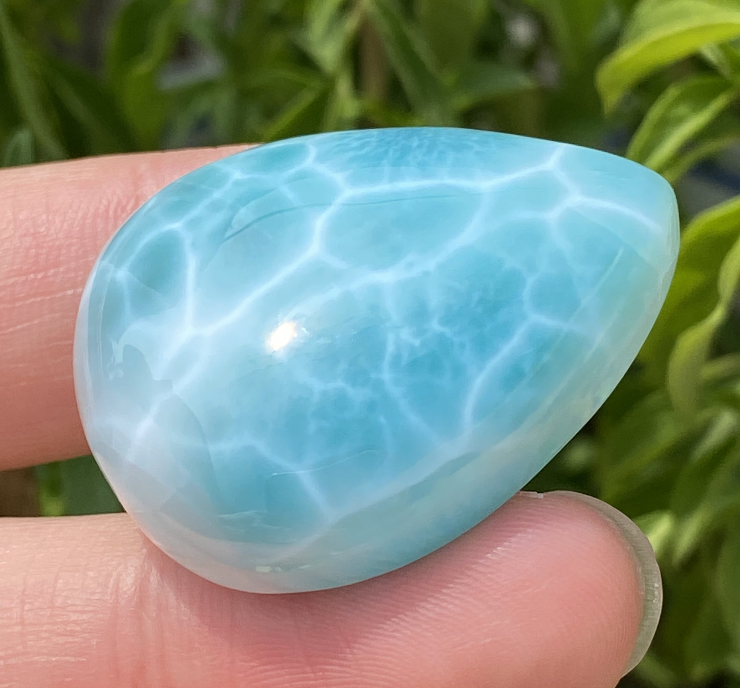 Larimar,AAAA+ Natural Authentic Dominican Larimar Pendant,Green Larimar,Larimar Stone,Healing Stone Jewelry,Larimar Jewelry ET132