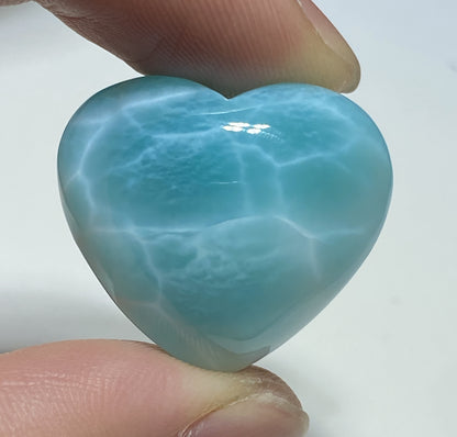 Larimar,AAAA+ Natural Authentic Dominican Larimar Pendant,Larimar Stone,Healing Stone Jewelry,Larimar Jewelry ET134