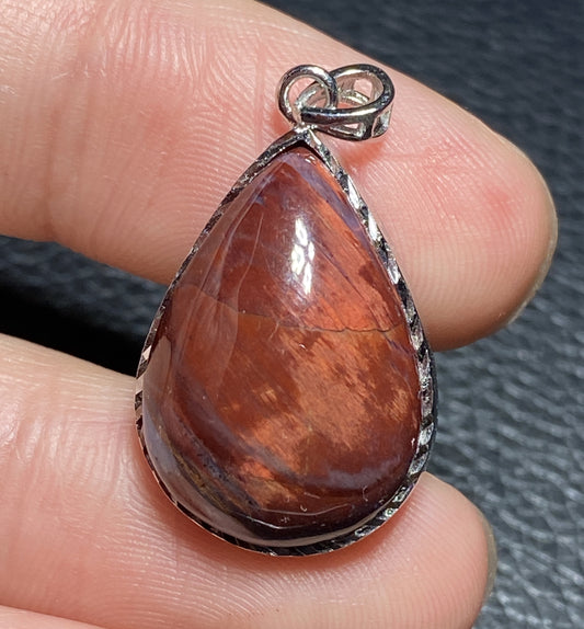 AAAA+ Natural Namibian Pietersite 925 Silver Pendant,Colored Full Fire Pietersite Pendant,Pietersite Gemstone ET144