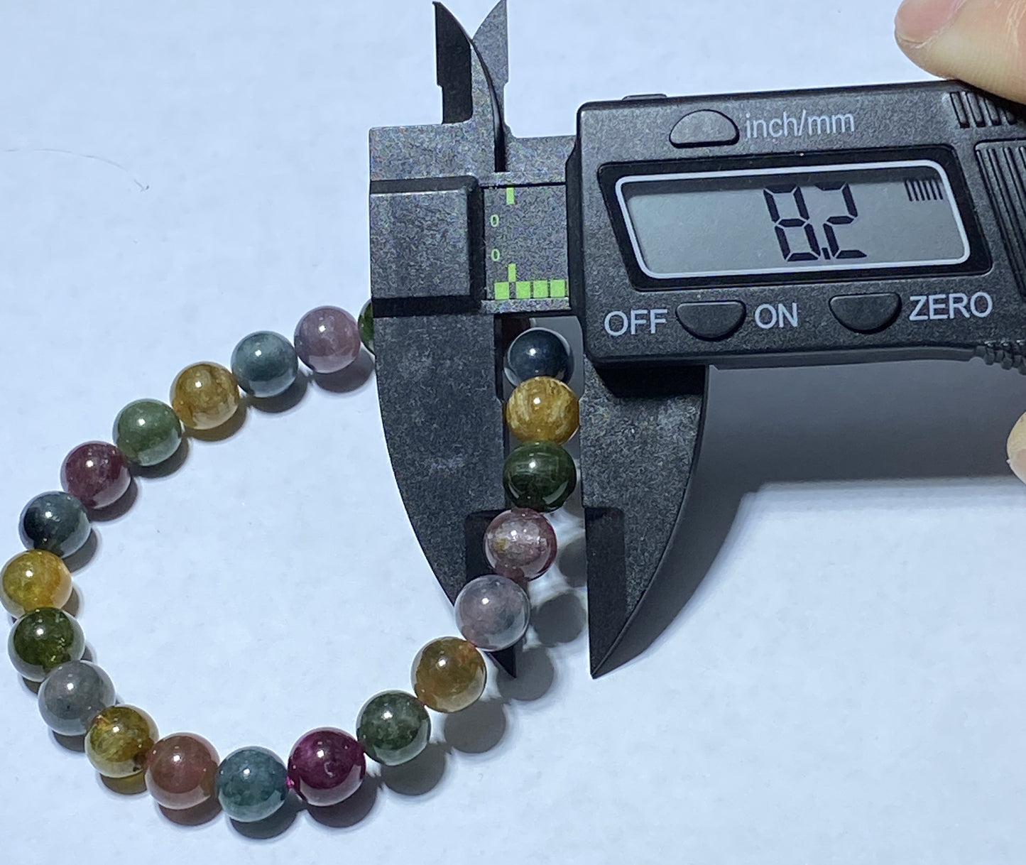 AAA++ Natural Authentic Tourmaline Bracelet,Rainbow Tourmaline Bracelet,Crystal Bracelet,Gemstone Bracelet ET156