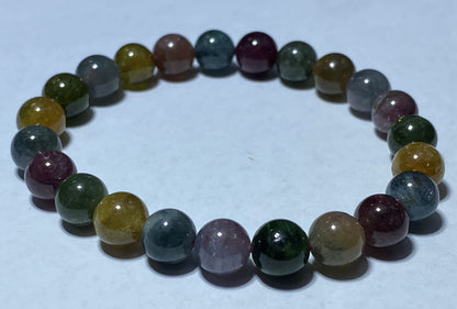 AAA++ Natural Authentic Tourmaline Bracelet,Rainbow Tourmaline Bracelet,Crystal Bracelet,Gemstone Bracelet ET156