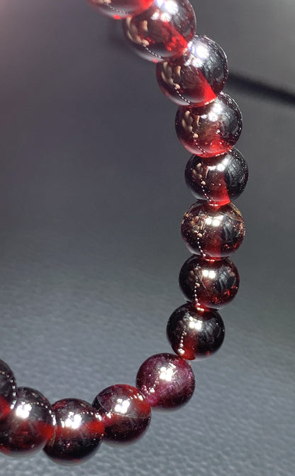 Red Garnet Bracelet,AAAA Natural Authentic Brazil Garnet Bracelet,Gift For Her,Healing Stone Jewelry,Garnet Jewelry ET170