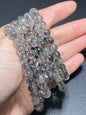 Herkimer Diamond Bracelect,AAA+ Natural Herkimer Diamond Bracelect,8mm herkimer diamond quartz,Crystal Bracelet ET0744