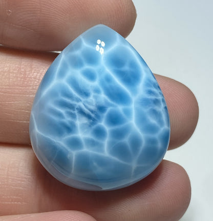 Larimar,AAAA+ Natural Authentic Dominican Larimar Pendant,Larimar Stone,Healing Stone Jewelry,Larimar Jewelry ET202