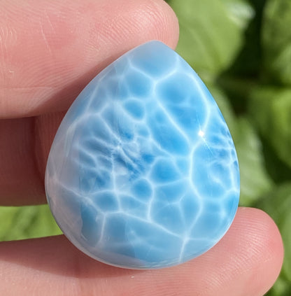 Larimar,AAAA+ Natural Authentic Dominican Larimar Pendant,Larimar Stone,Healing Stone Jewelry,Larimar Jewelry ET202