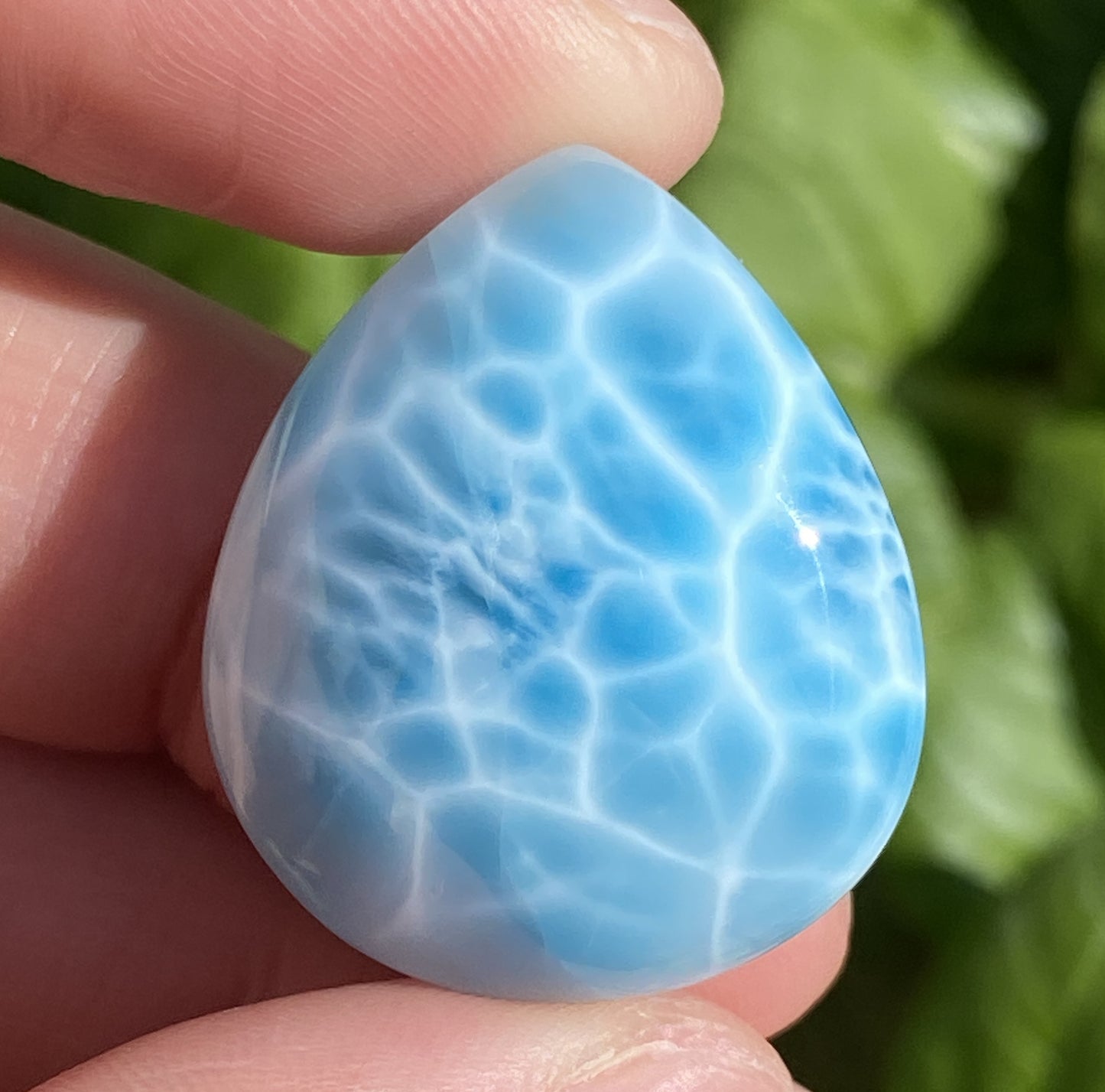 Larimar,AAAA+ Natural Authentic Dominican Larimar Pendant,Larimar Stone,Healing Stone Jewelry,Larimar Jewelry ET202