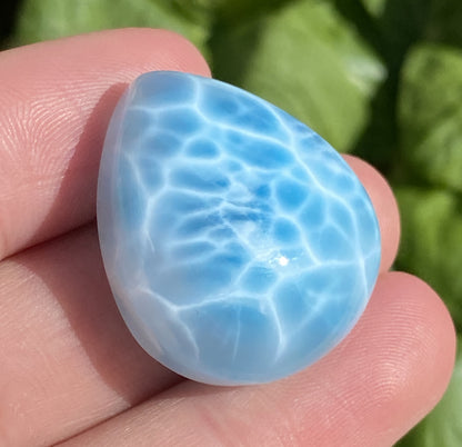 Larimar,AAAA+ Natural Authentic Dominican Larimar Pendant,Larimar Stone,Healing Stone Jewelry,Larimar Jewelry ET202