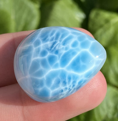 Larimar,AAAA+ Natural Authentic Dominican Larimar Pendant,Larimar Stone,Healing Stone Jewelry,Larimar Jewelry ET202