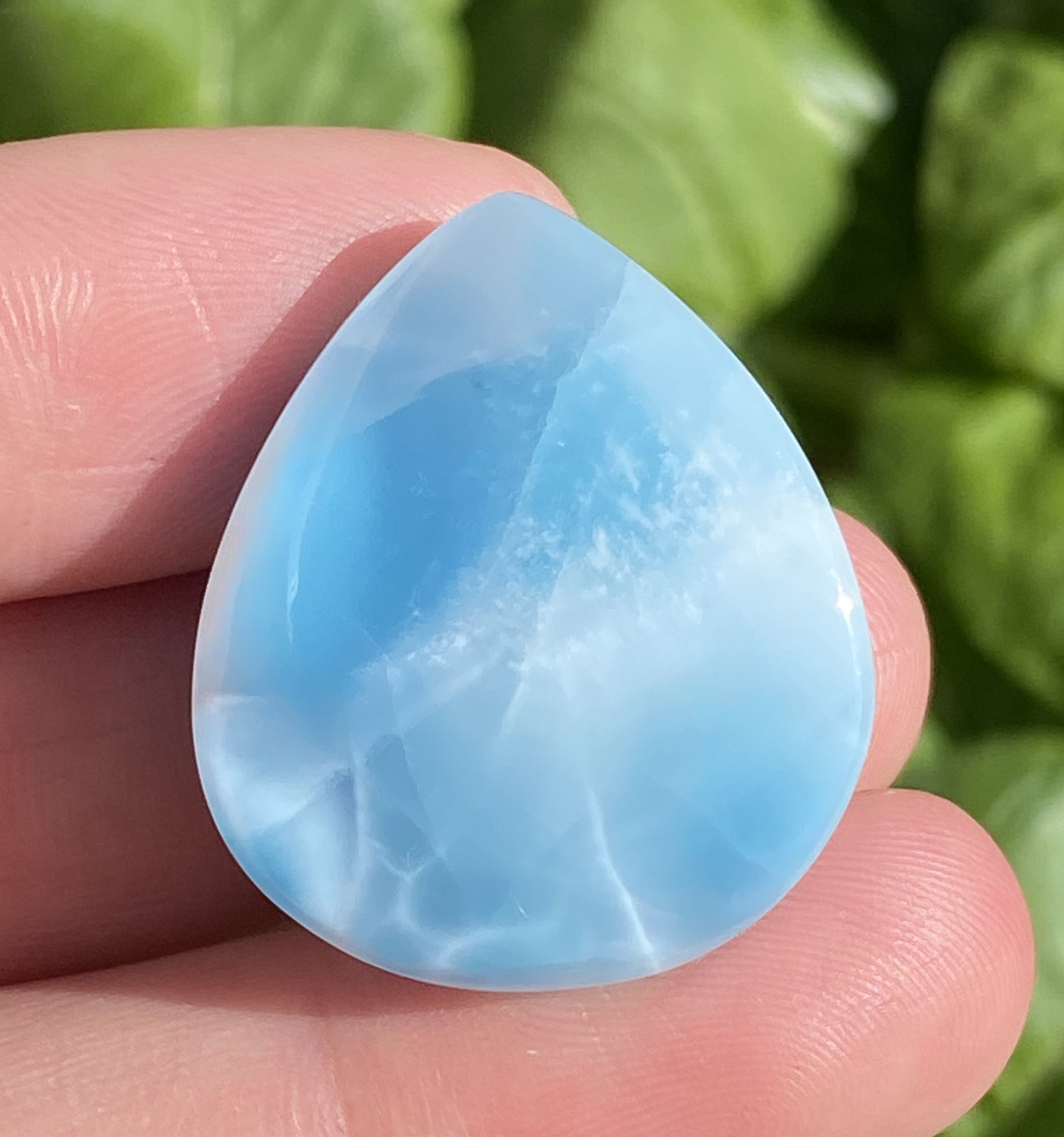 Larimar,AAAA+ Natural Authentic Dominican Larimar Pendant,Larimar Stone,Healing Stone Jewelry,Larimar Jewelry ET202