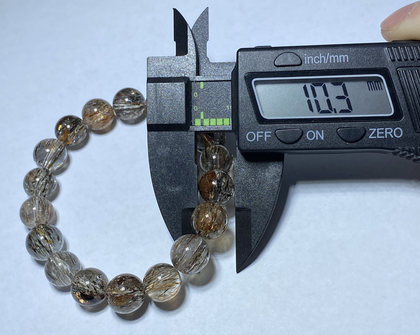 AAAA+ Natural Authentic Black Gold Super Seven Bracelet,Super 7 Bracelet,Healing Stone Jewelry,10 mmBead Bracelet ET226