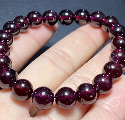 Granatum,Garnet Bracelet,AAAA Natural Authentic Brazil Garnet Bracelet,Gift For Her,Healing Stone Jewelry,Garnet Jewelry ET261