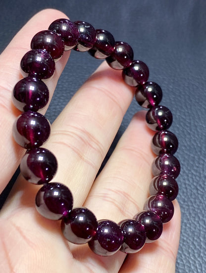 Granatum,Garnet Bracelet,AAAA Natural Authentic Brazil Garnet Bracelet,Gift For Her,Healing Stone Jewelry,Garnet Jewelry ET261