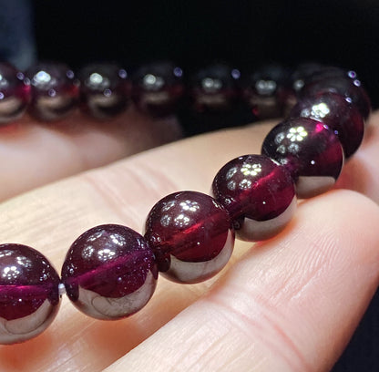 Granatum,Garnet Bracelet,AAAA Natural Authentic Brazil Garnet Bracelet,Gift For Her,Healing Stone Jewelry,Garnet Jewelry ET261