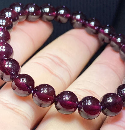 Granatum,Garnet Bracelet,AAAA Natural Authentic Brazil Garnet Bracelet,Gift For Her,Healing Stone Jewelry,Garnet Jewelry ET265