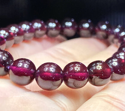 Granatum,Garnet Bracelet,AAAA Natural Authentic Brazil Garnet Bracelet,Gift For Her,Healing Stone Jewelry,Garnet Jewelry ET265