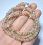 AAA++ Natural Authentic Tourmaline Bracelet,Tourmaline Round Bracelet,Rainbow Tourmaline Bracelet,Crystal Bracelet ET152