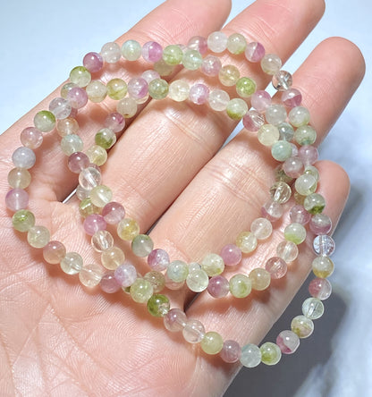 AAAA Natural Authentic Tourmaline Bracelet, Pink Tourmaline Bracelet,Tourmaline Bracelet,Crystal Bracelet,Gemstone Bracelet  ET152