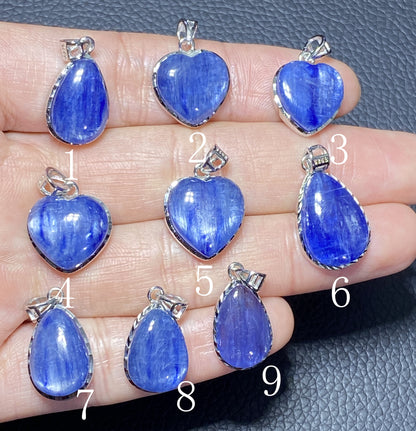 Kyanite,AAAA+ Natural Authentic Kyanite Silver Necklace,Gemstone Pendant,Handmade Jewelry,Women Jewelry,Necklace For Gift ET345