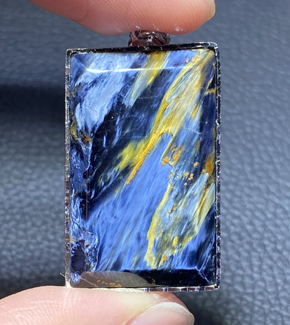 AAAA+ Natural Namibean Pietersite Gemstone, Pietersite, 925 Silver Pendant, Handmade Jewelry, Gemstone Pendant ET946