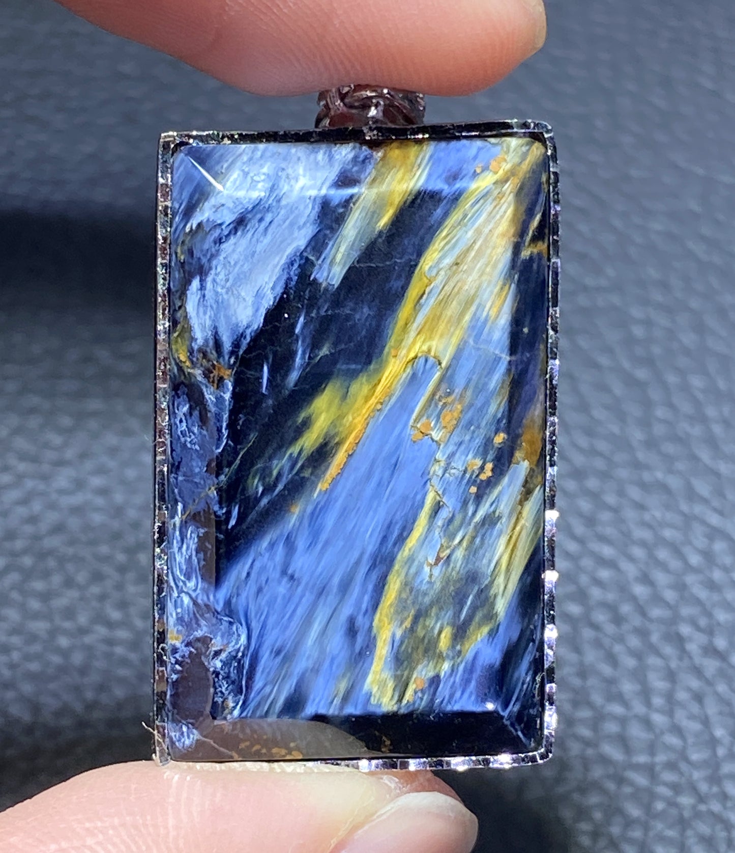 AAAA+ Natural Namibean Pietersite Gemstone, Pietersite, 925 Silver Pendant, Handmade Jewelry, Gemstone Pendant ET946