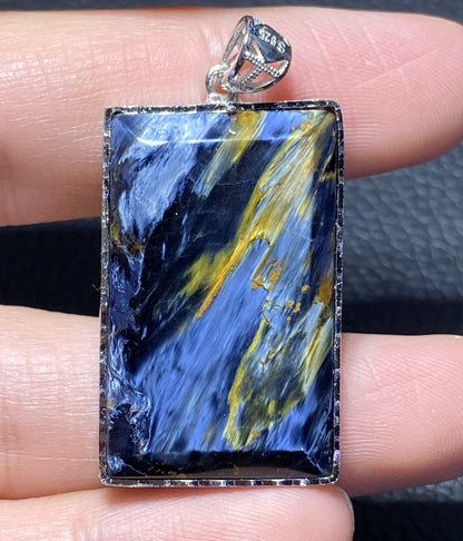 AAAA+ Natural Namibean Pietersite Gemstone, Pietersite, 925 Silver Pendant, Handmade Jewelry, Gemstone Pendant ET946