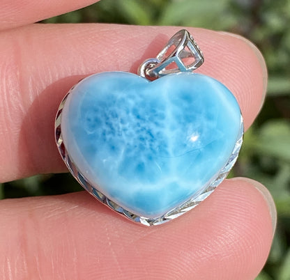 Larimar,AAAA Natural Dominican Larimar Pendant,Larimar Bracelet,Anniversary Gift, Larimar Engagement,Housewarming Gift ET372