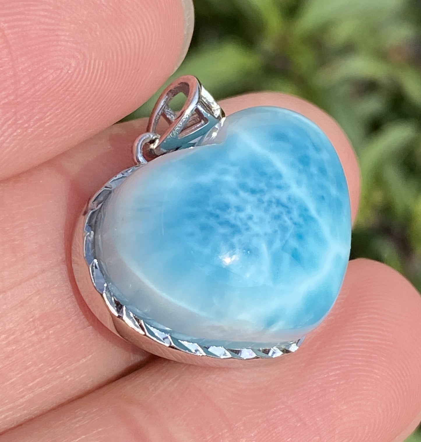 Larimar,AAAA Natural Dominican Larimar Pendant,Larimar Bracelet,Anniversary Gift, Larimar Engagement,Housewarming Gift ET372