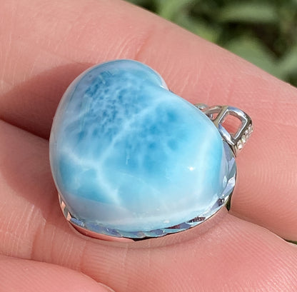 Larimar,AAAA Natural Dominican Larimar Pendant,Larimar Bracelet,Anniversary Gift, Larimar Engagement,Housewarming Gift ET372